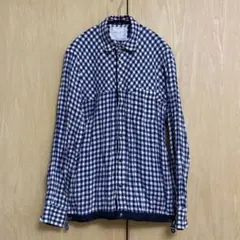 sacai ドローコード ギンガムチェック シャツ