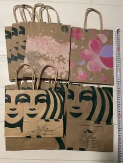 スターバックス 紙袋9枚・桜デザイン2枚・小サイズ2枚セット