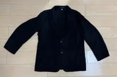 コート生地 テーラードジャケット ブラック｜ブランド不明