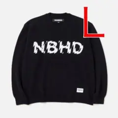 新品 23AW NEIGHBORHOOD INTARSIA SWEATER Lのサムネイル