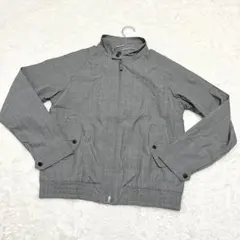 UNDERCURRENT Lサイズ チェック柄ジップアップジャケット グレー