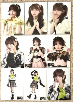 【サイン入り】FRUITS ZIPPER 早瀬ノエル 生写真 9枚セット
