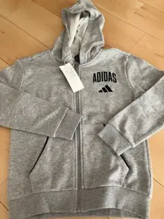 adidas グレー パーカー 140