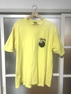✨️STUSSY ステューシー 黄Tシャツ Lサイズ 前ロゴ＆バックプリント