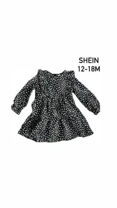 SHEIN ドット柄ワンピース 12-18M