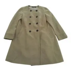 【UNITED ARROWS】アンゴラ混 ウールコート 40サイズ ベージュ L