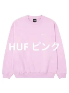 HUF eightynine FLEECE CREW ピンク