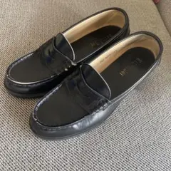 EASTBOY ヒールローファー　ブラック　24.5