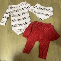 baby GAP ミニーちゃん　スタイ &ロンパース&スカパン　3点セット