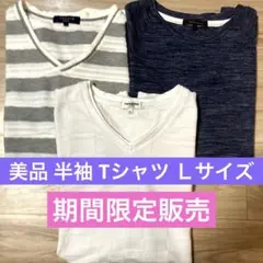 【美品】半袖Tシャツ renoma　 TAKA-Q レノマ　タカキュー　3枚