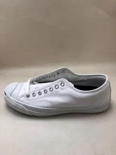 廃番品　コンバース　ジャックパーセル　キャンバス　白　US4　23.0ｃｍ