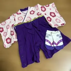 ベビー　袴　ロンパース　70サイズ　靴下　セット