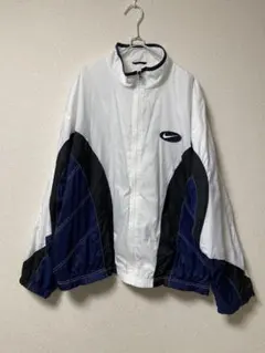 NIKE ナイキ 希少 90s 刺繍 デカロゴ ナイロンジャケット XXL
