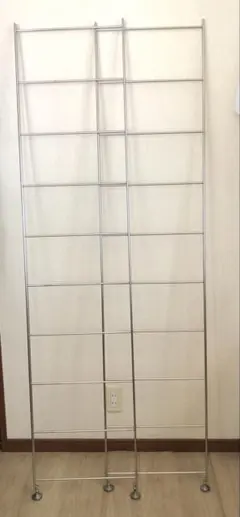 無印良品ステンレスユニットシェルフ 帆立小2＋棚板56cm用1＋クロス