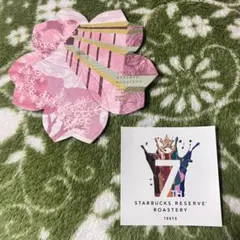 スターバックス リザーブ ロースタリー 東京 桜コースター 7周年ステッカー