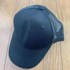 メンズキャップ ブラック フリーサイズ 帽子 メッシュキャップ