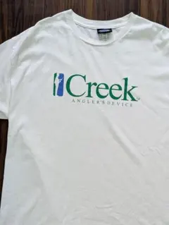 C868【入手困難】クリーク センターロゴ Tシャツ 半袖 Lサイズ 希少