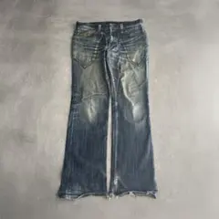 90s vintage デニムフレア y2k グランジ お兄系 裏原系のサムネイル
