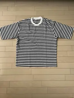 ビューティー&ユース★白黒ボーダークルーネック半袖Tシャツ★カットソー