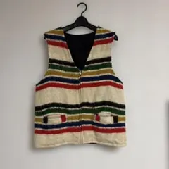 希少60s70s woolボーダー柄ベスト