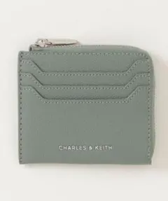 charles&keith」 カードケース グリーン