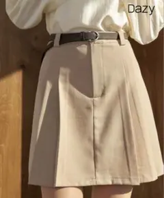 SHEIN プリーツスカート　ベージュ