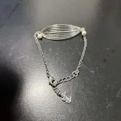 AGATHA シルバー パール ブレスレット