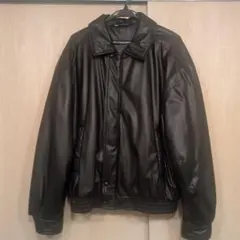 ZARAフェイクレザー 中綿ブルゾンボンバージャケット3833/308/800
