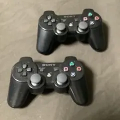 1★SONY　PS3ワイヤレスコントローラー黒2個セット　DUALSHOCK3