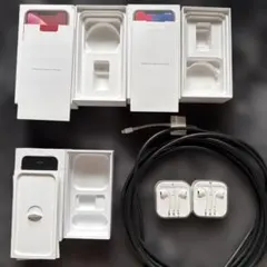 Apple iPhone 空箱　AVアダプター　有線イヤホン