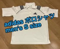 アディダス ポロシャツ メンズSサイズ　スリーライン　ゴルフ　スポーツウェア