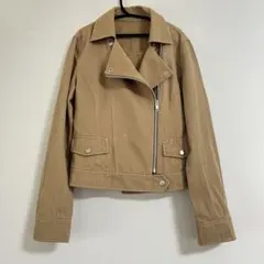 ジャケット　ライダース　ベージュ　BUONA GIORNATA ボナジョルナータ