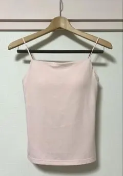 GU ブラフィール ナローストラップ キャミソール ピンク S
