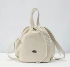 希少！新品未使用品！クリーム色リュックNN2PR65M★韓国限定