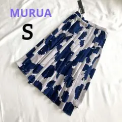 新品 定価7,990円 MURUA ムルーア プリーツラップスカート S 総柄のサムネイル