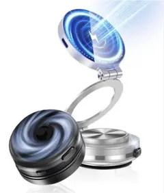 電動真空吸着ワイヤレス充電MagSafeマグネット車載スマホホルダー（シルバー)