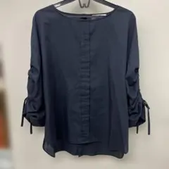 BEAMS HEART ネイビー 長袖シャツ