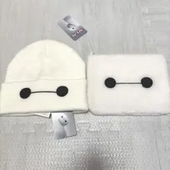 新品　しまむら　ニット帽　ポーチ　ボア　ベイマックス ディズニー