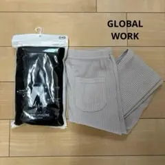 GLOBAL WORK カットリブレギンス 2枚セット