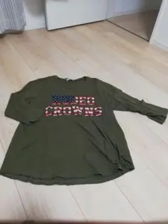 RCWB  ラグラン　カーキロゴ入り