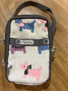 LeSportsac 犬柄ポーチ
