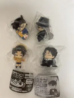 名探偵コナン ちぢませ隊 ねむらせ隊 計4体 まとめ売り ガチャガチャ