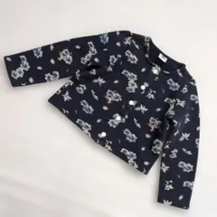 PETITBATEAU　花柄カーディガン　36m95