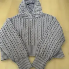 GU ケーブルニット パープルSサイズ