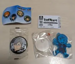 ハイキュー‼ ガチャ デコラPICアクリル＆✕くら寿司 缶バッジ 灰羽リエーフ