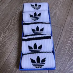adidas ストライプ クルーソックス 5足セット