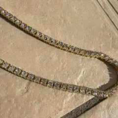 叶*様 ゴールド　テニスチェーン　4mm 50cm s925