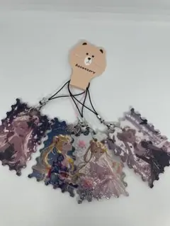 セーラームーン アクリルキーホルダー 4個セット