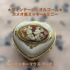 オルゴール エッグ型宝石箱 カメオ 天使 ピンク 人生の