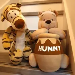 レトロディズニー　くまのプーさん　ティガー　ぬいぐるみ2個セット